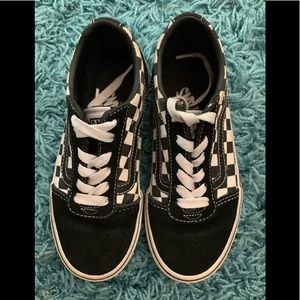 The Vans classic skate shoes